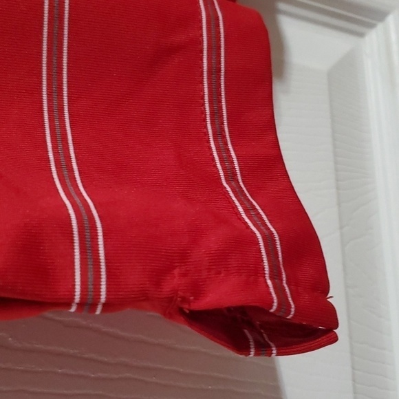 Antiqua Red Striped Men's Polo Size Medium - Picture 5 of 9